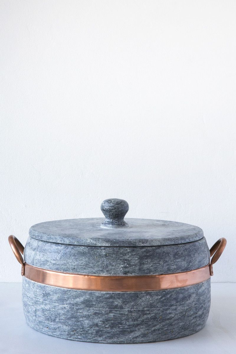 Brazilian Soapstone + Copper Pot