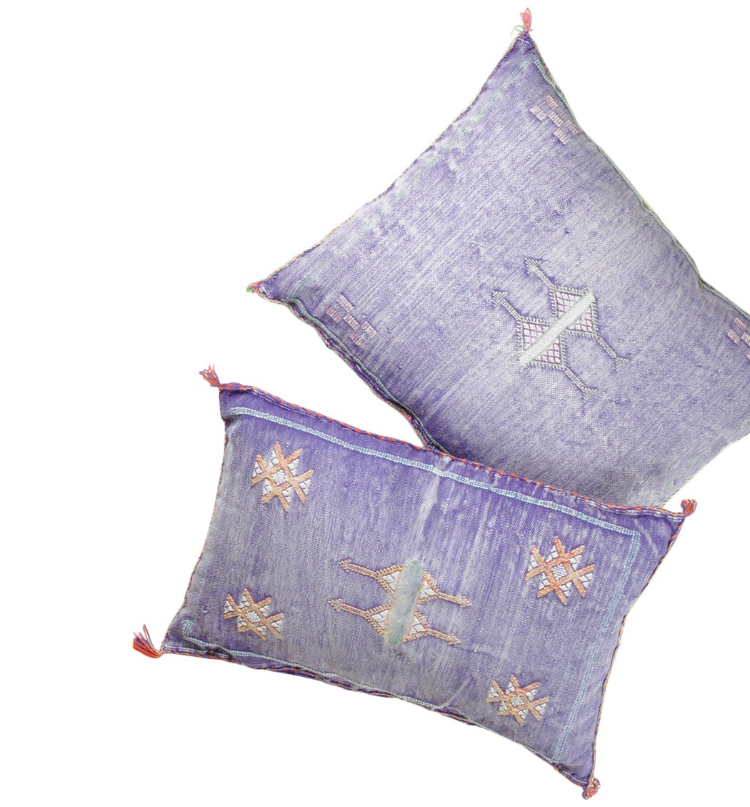 Violet Vintage Woven Pillows